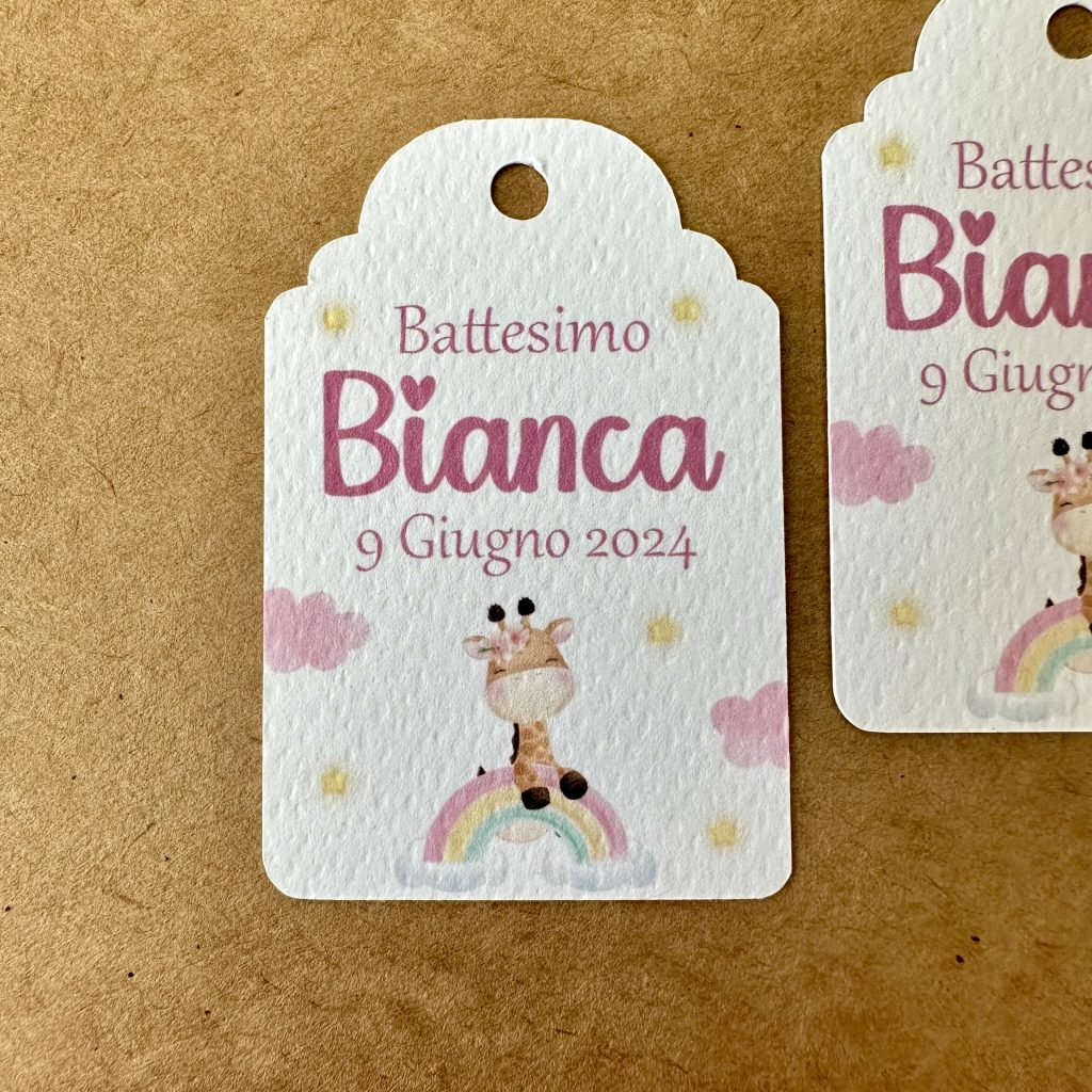 Coordinato per battesimo bimba tema giraffa