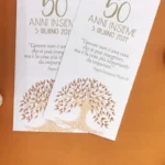 Segnalibro anniversario di matrimonio