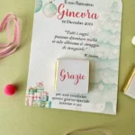 Card con cioccolatino personalizzato tema schiaccianoci natalizio
