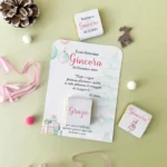Card con cioccolatino personalizzato tema schiaccianoci natalizio