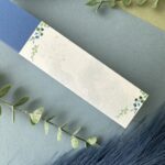 Porta confetti Cresima in cartoncino con stampa floreale acquerello