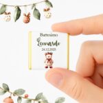 Cioccolatini natalizi battesimo personalizzati con nome