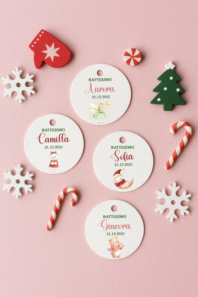 Tag natalizi per bambina