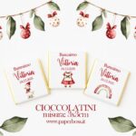Cioccolatini natalizi bambini 3x3 cm personalizzati