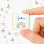 Mini cioccolatini personalizzati con nome per bomboniere battesimo