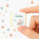 Cioccolatino baby 3x3 con personalizzazione del nome