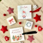 Segnaposto con cioccolatino natalizio personalizzato