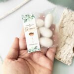 Sacchetto confetti tema eucalipto