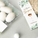 Sacchetto confetti tema eucalipto