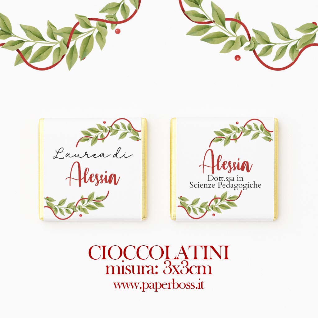 Cioccolatini personalizzati laurea