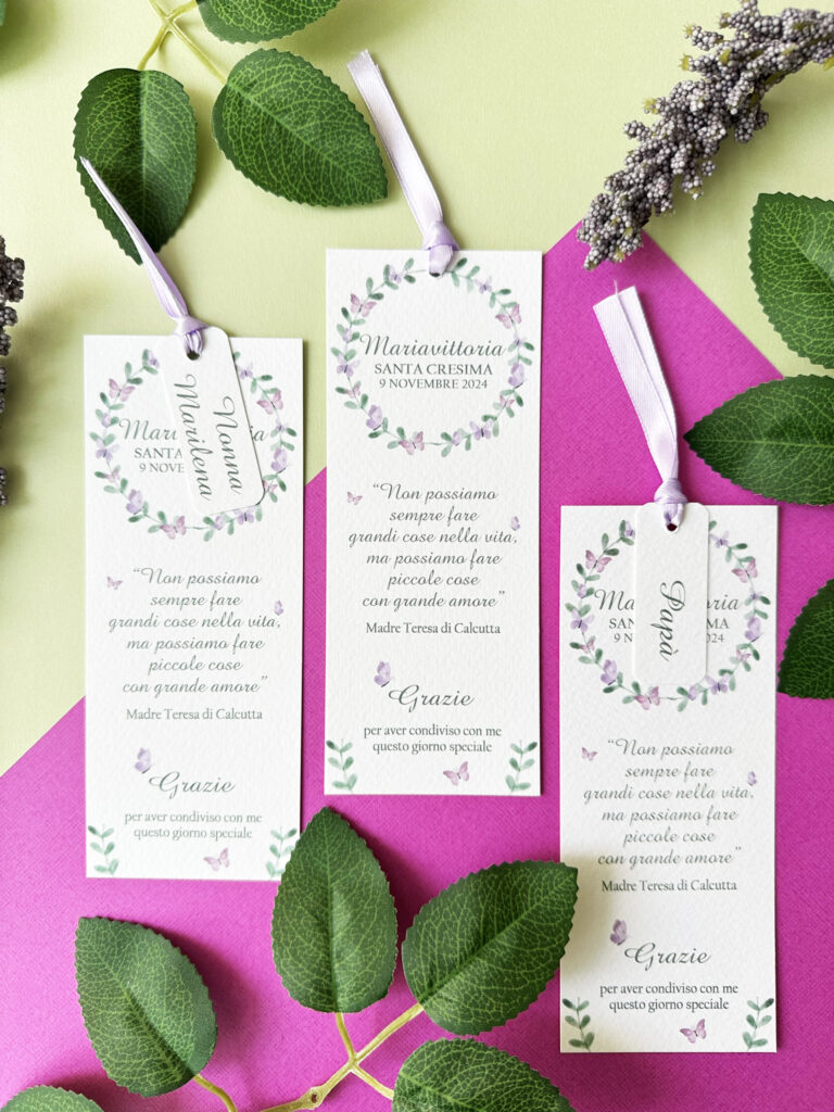 Segnaposto comunione ragazza