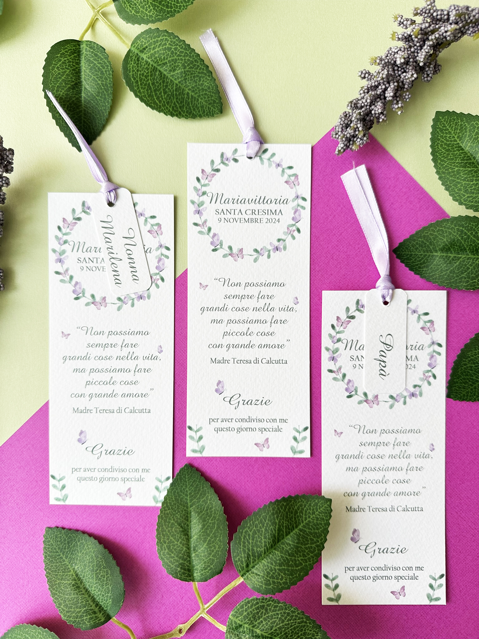 Segnaposto comunione ragazza