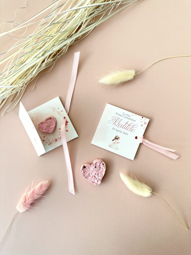 Bomboniera con bomba di semi