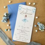 Invito prima comunione ballerina per bimba