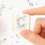 cioccolatino comunione con iniziale e fiori