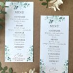 Menù tema eucalipto