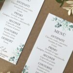 Menù tema eucalipto