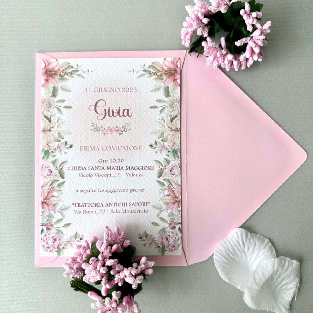 partecipazione floreale