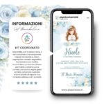 Invito digitale comunione bambina