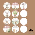 Scatole in latta tema animali del bosco